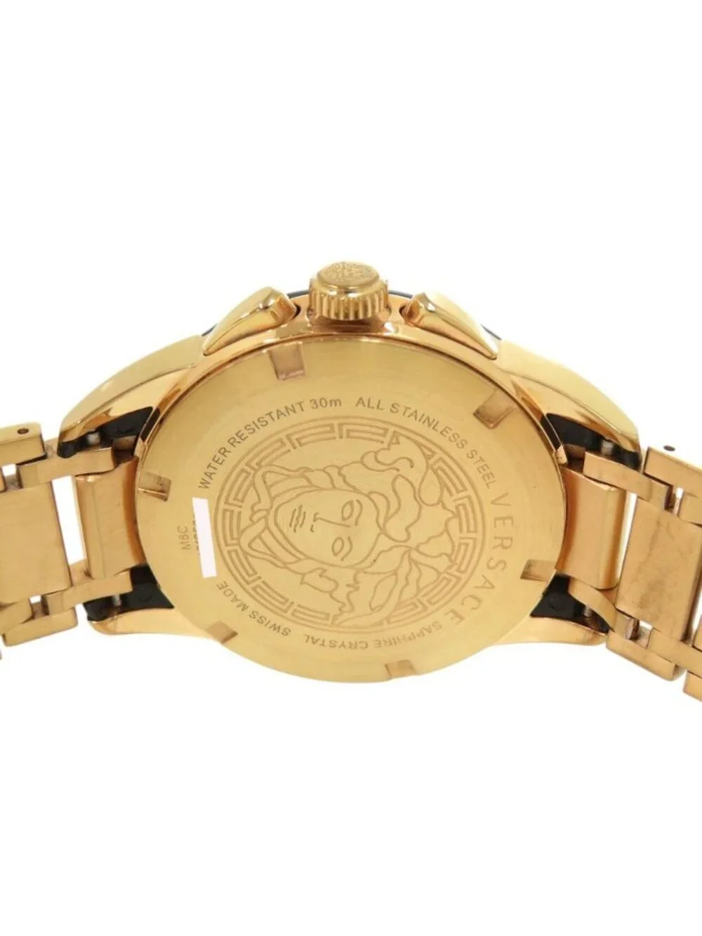 Versace M8c Medusa SS Black Gold Quartz Watch Dial